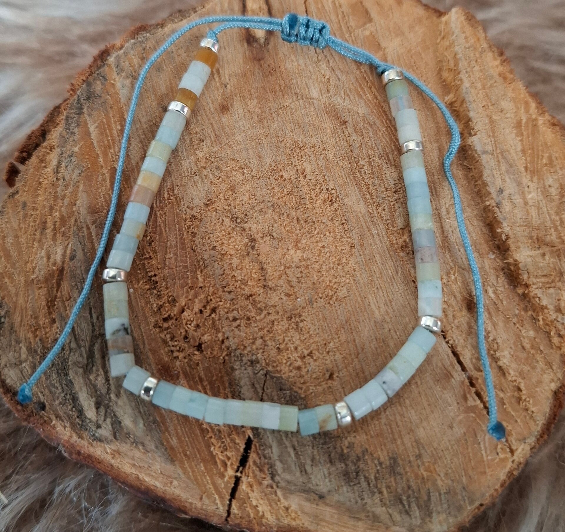 Amazoniet verstelbare armband