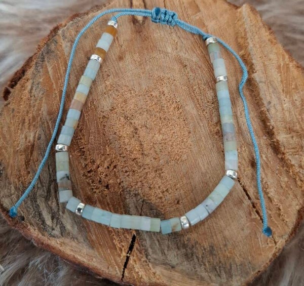 Amazoniet verstelbare armband
