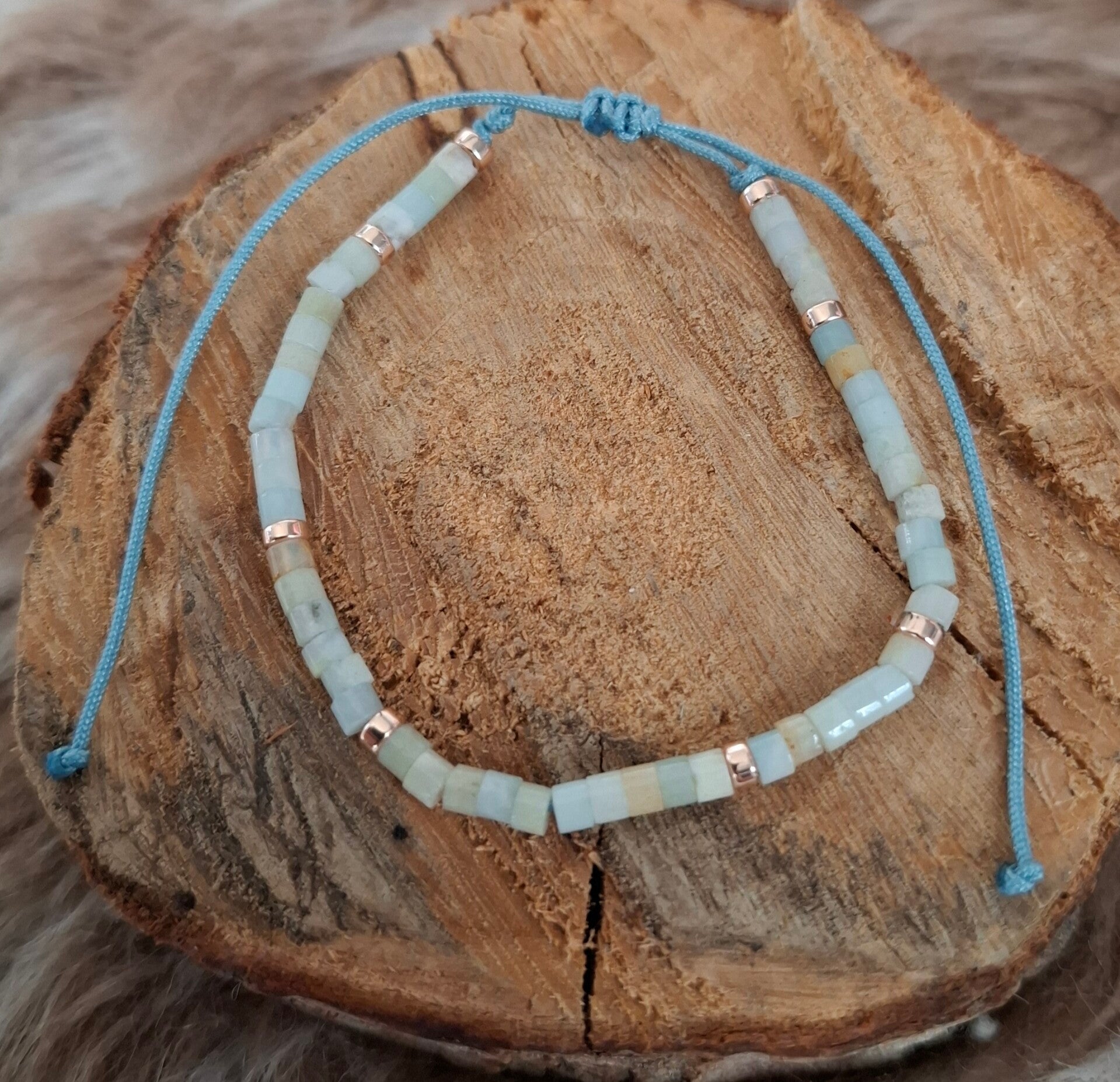 Amazoniet verstelbare armband