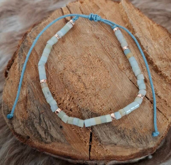 Amazoniet verstelbare armband