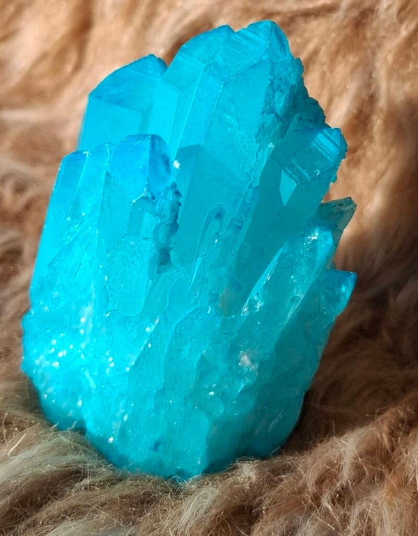 Aqua aura kwarts ruw