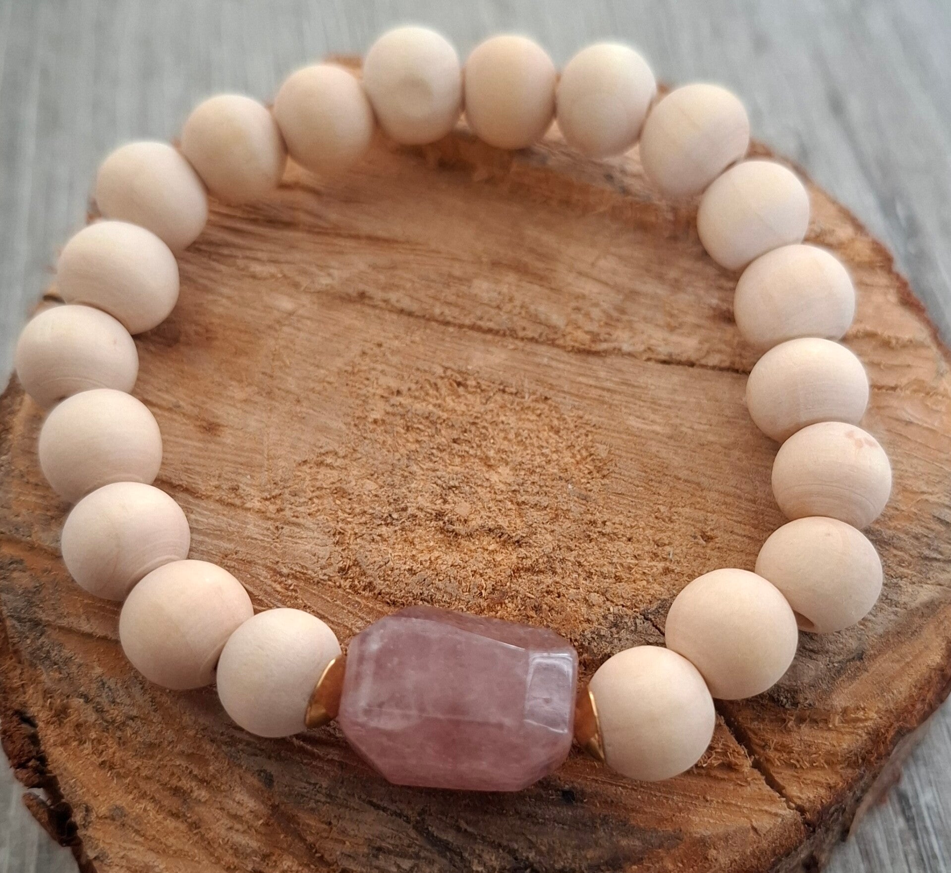 Aardbeienkwarts armband