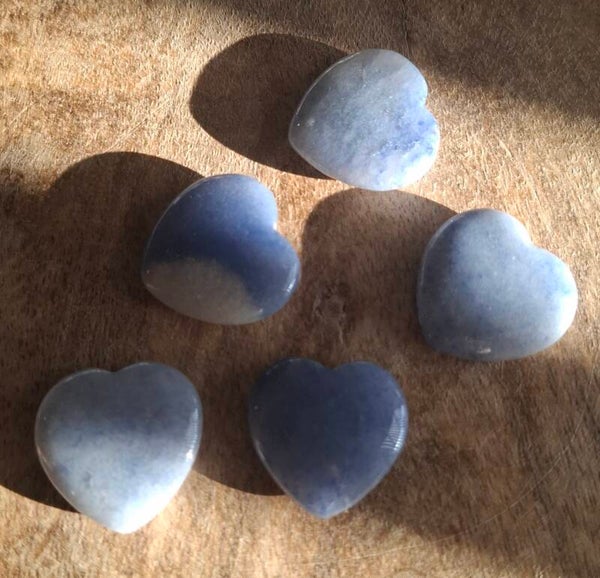 Blauwe aventurijn hartje