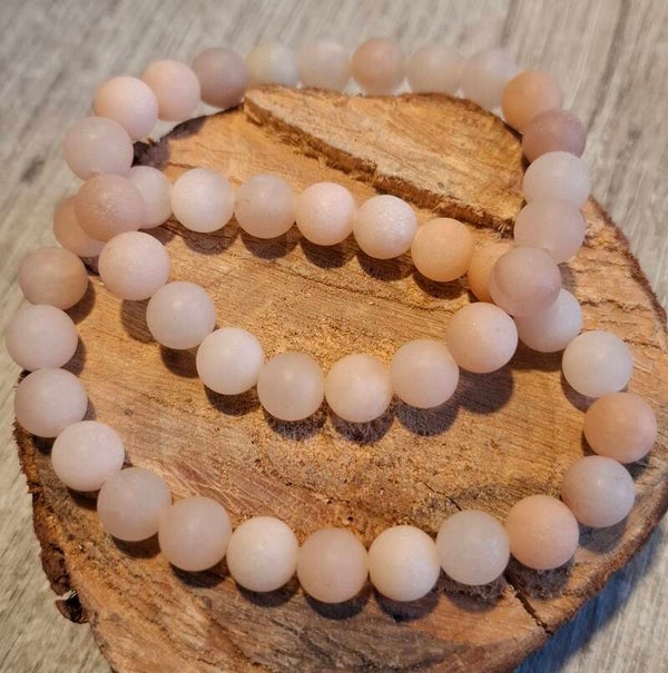 8mm matte oranje aventurijn