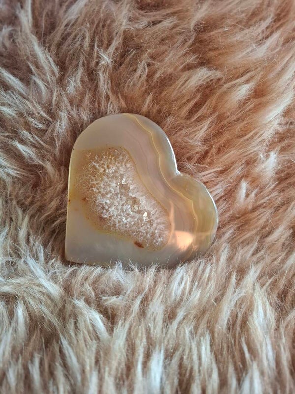 Agaat druzy hart