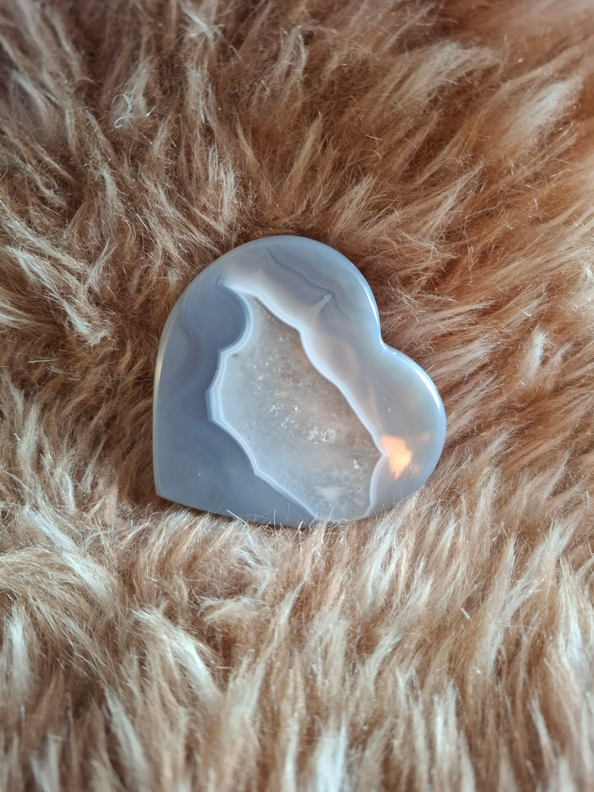 Agaat druzy hart