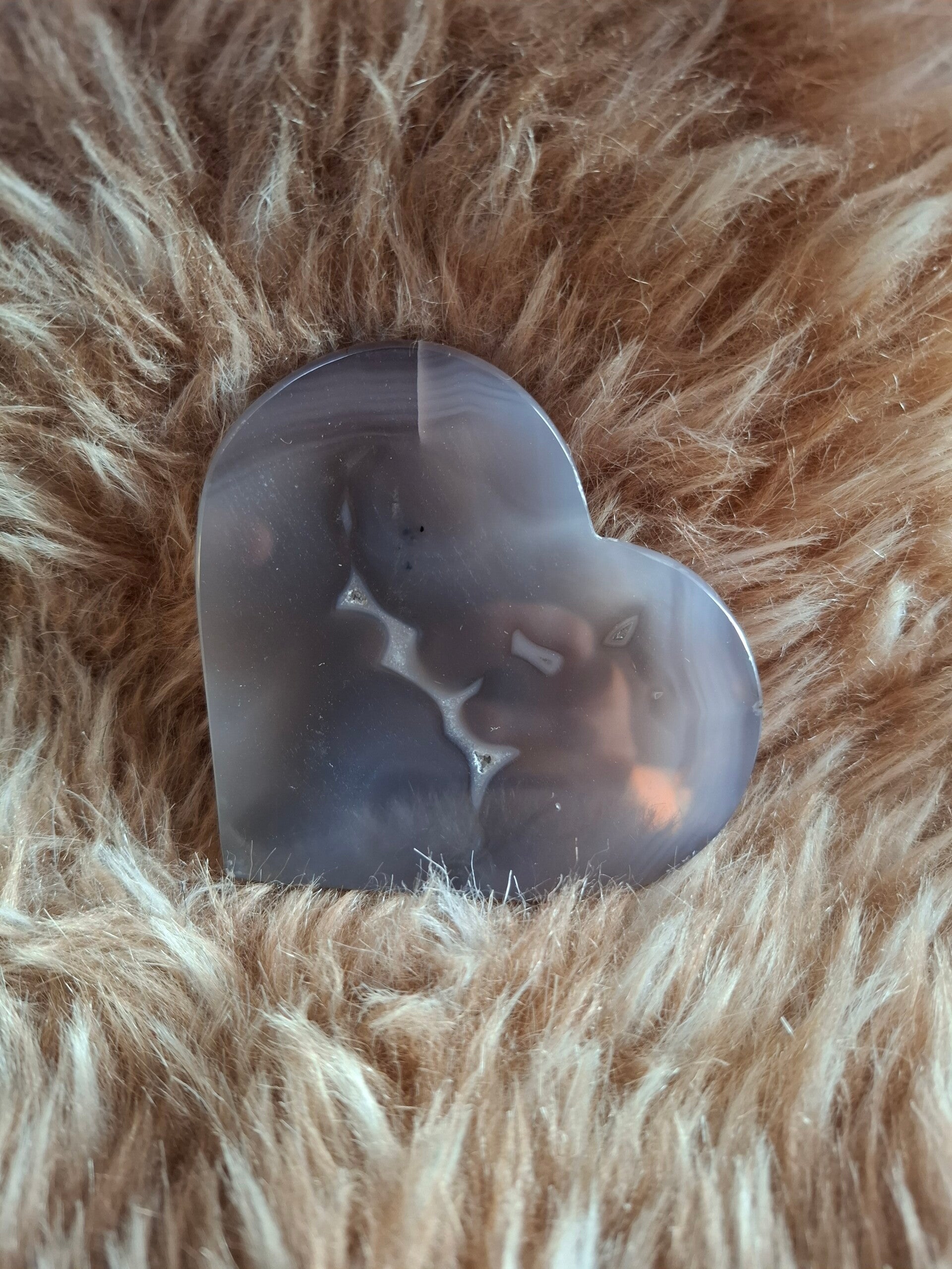 Agaat druzy hart
