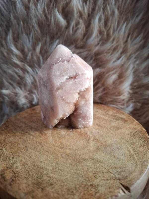 Roze amethist punt