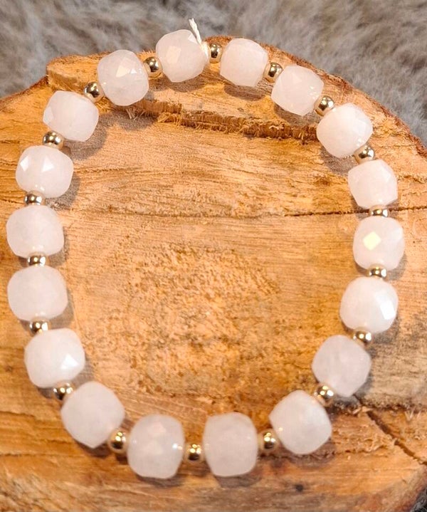 Witte Kwarts armband
