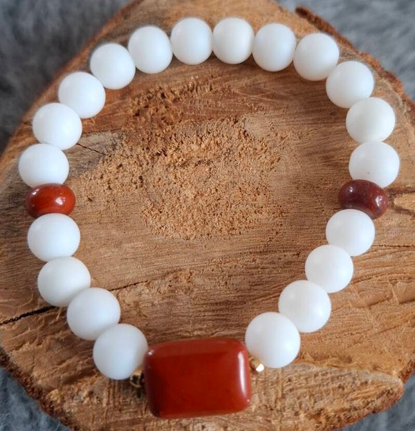 Rode Jaspis armband
