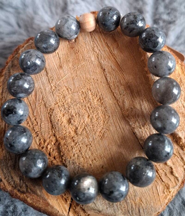 10mm labradoriet armband
