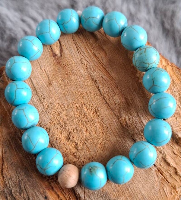 10mm Turquoise armband
