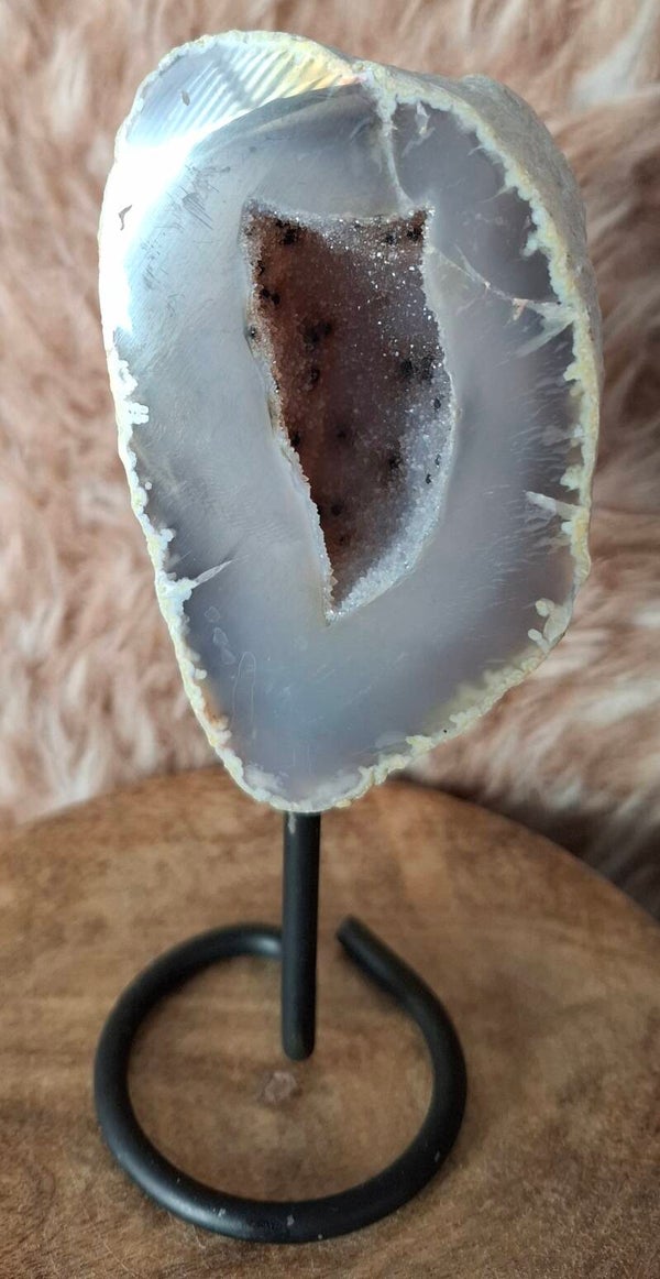 Aura agaat op standaard