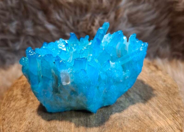 Blauwe aura kwarts ruw