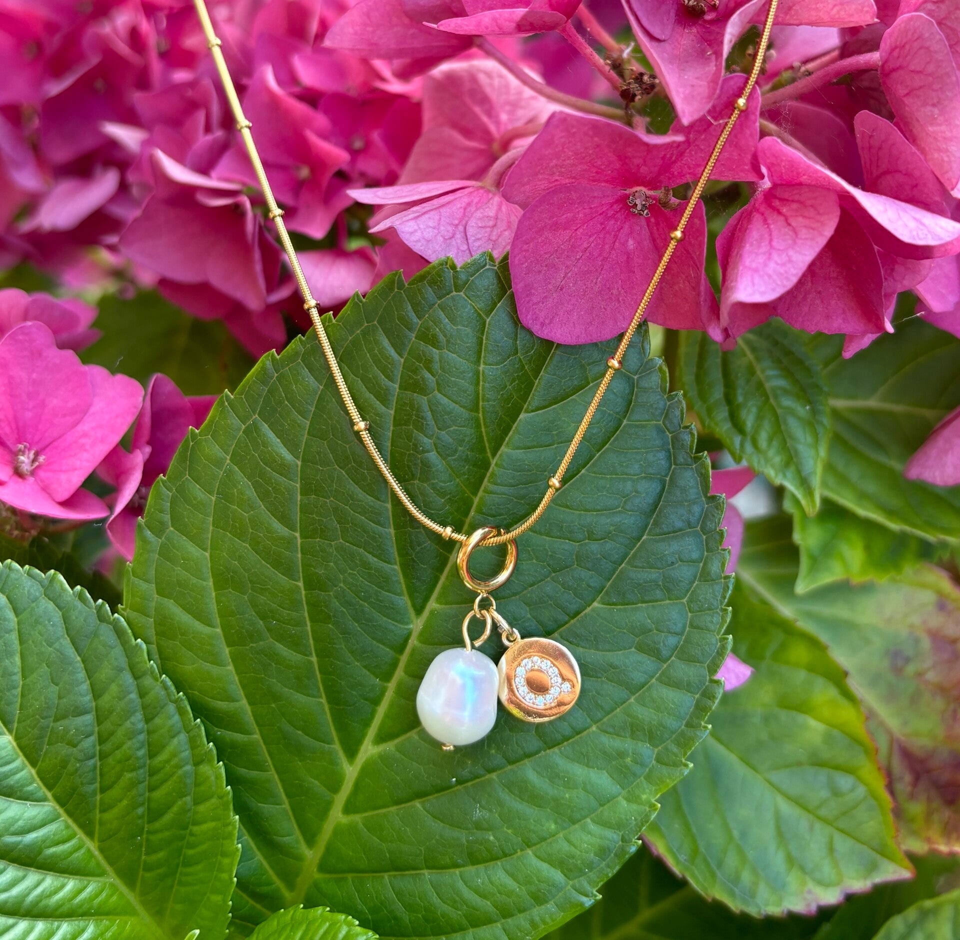 Personalised Initial & Fresh Water Pearl Necklace