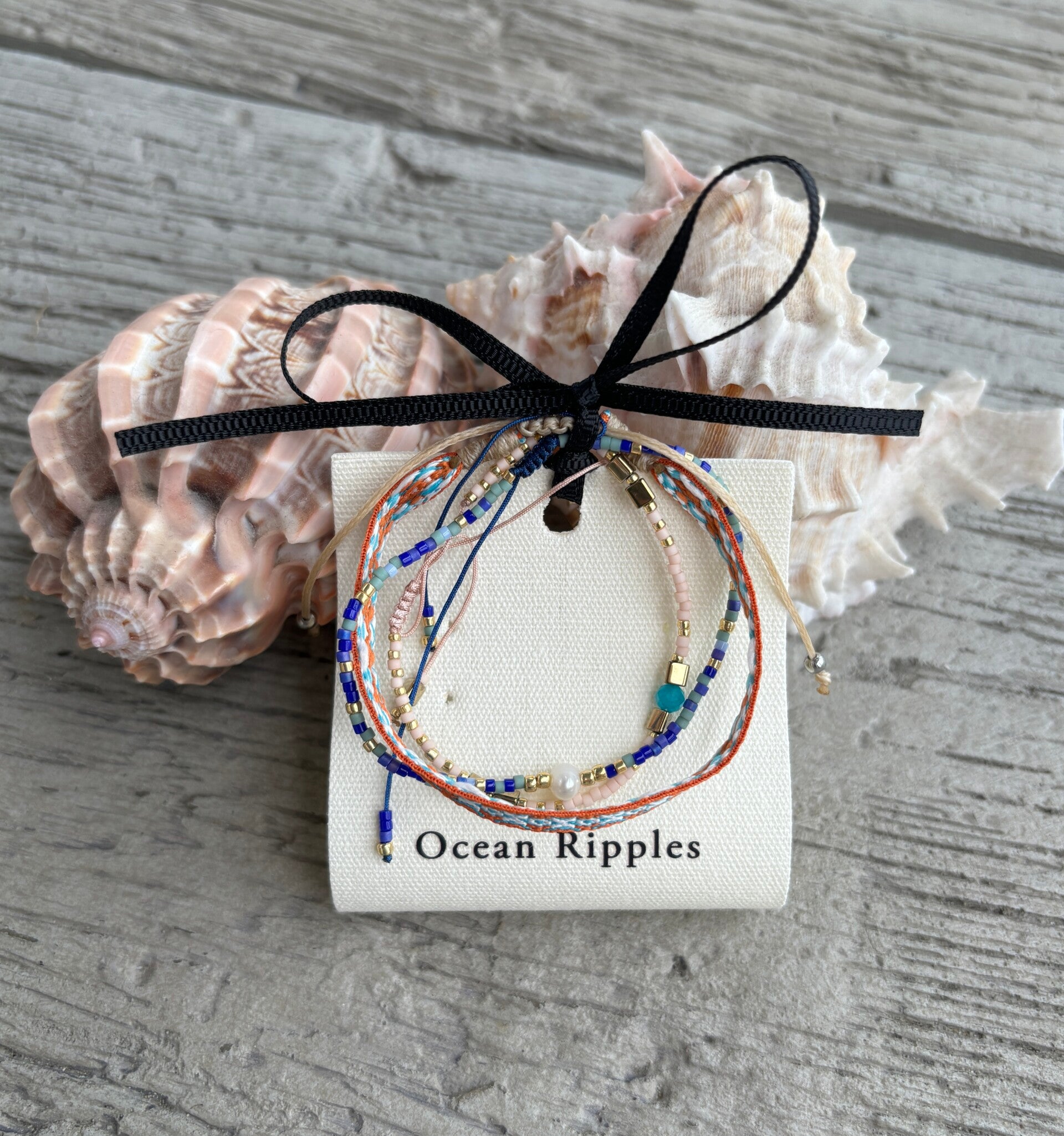Japanese Miyuki Bracelet Set of 3 Orange