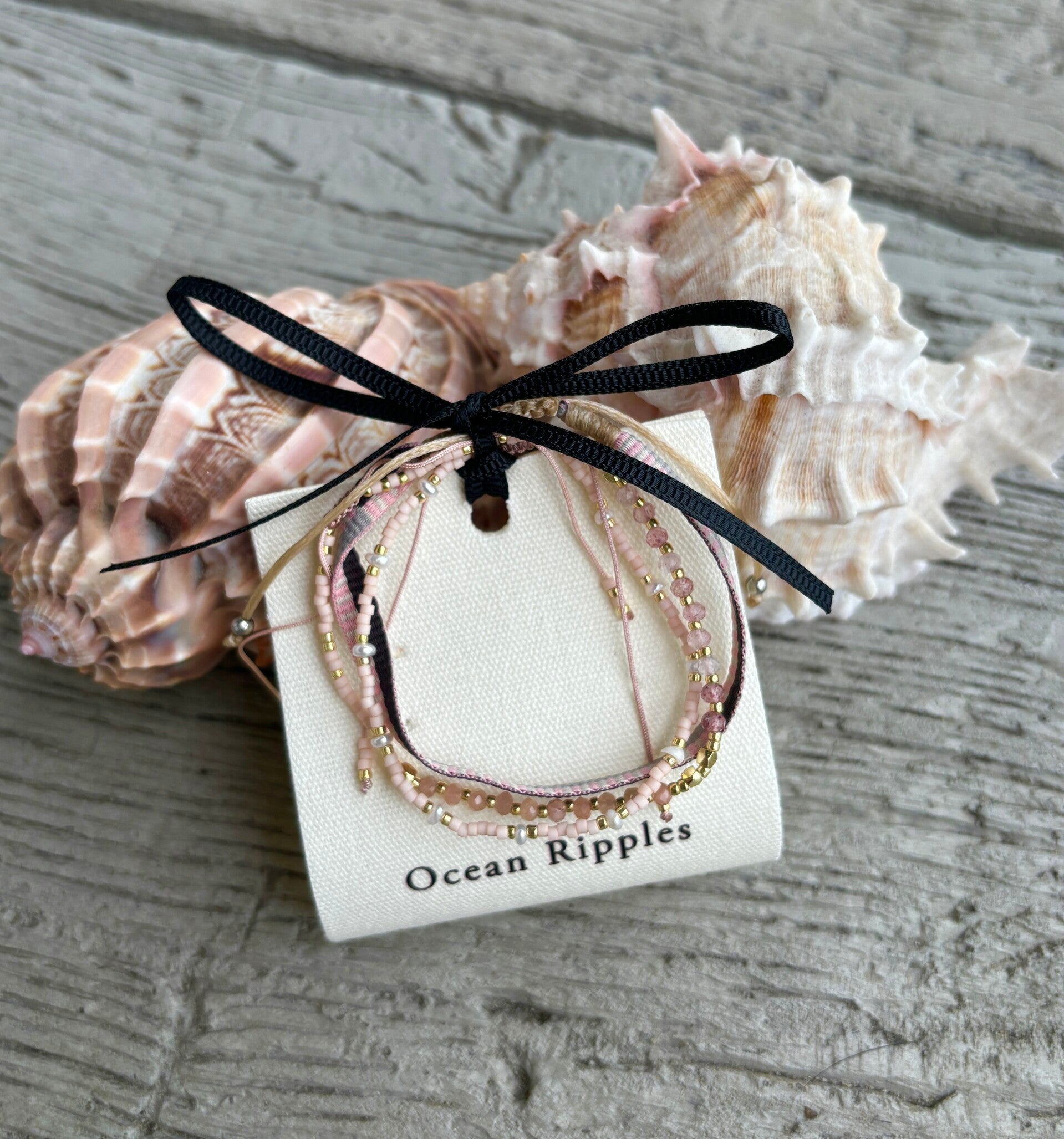 Japanese Miyuki Bracelet Set of 3 Pink