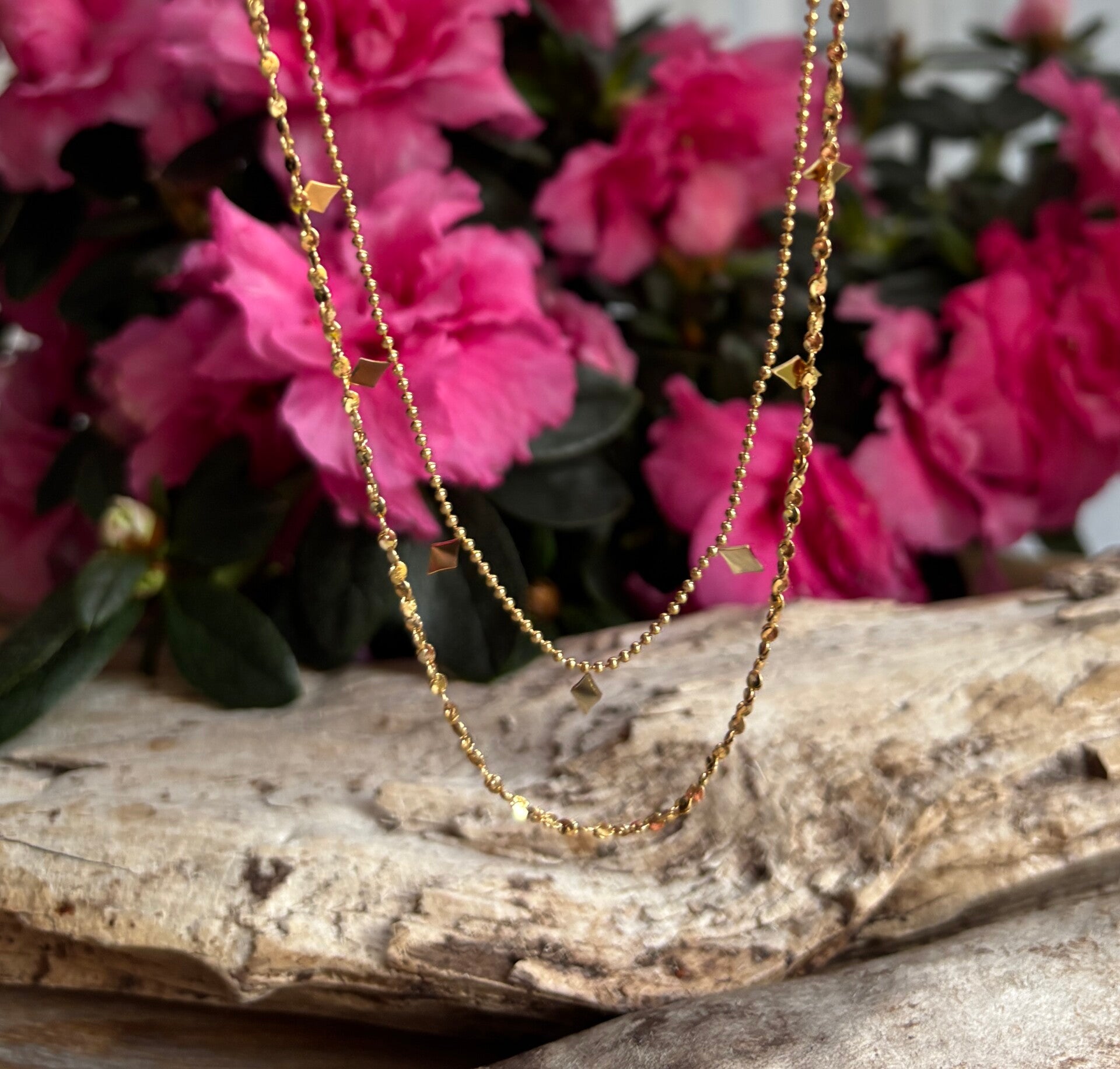 18ct Gold Plated Double Chain Necklace