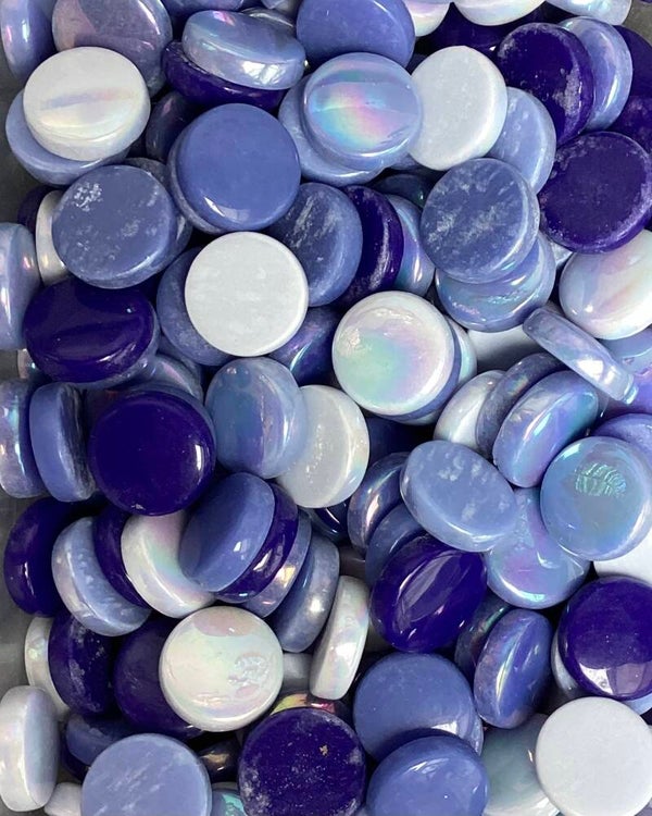Penny Rounds XL mix Electric Blue 100 gram
