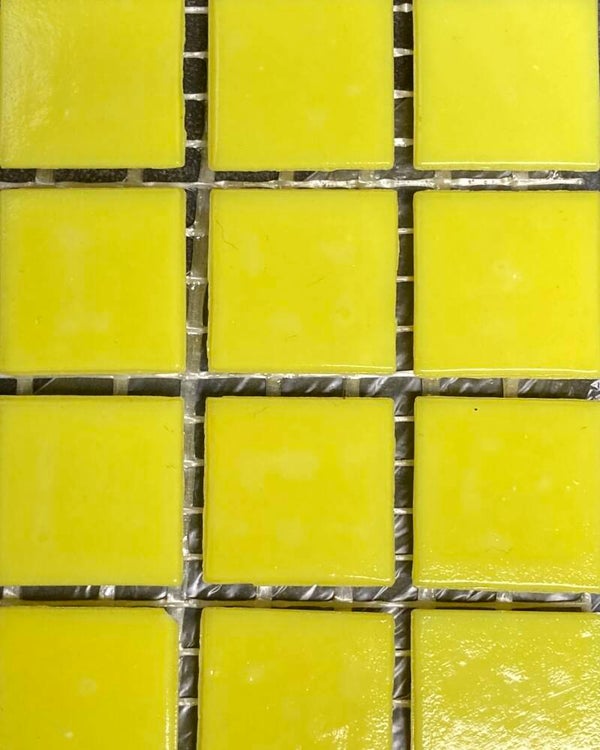 Glas mozaiek Classic 2090 Bright Yellow 20 x 20 mm 25 stuks
