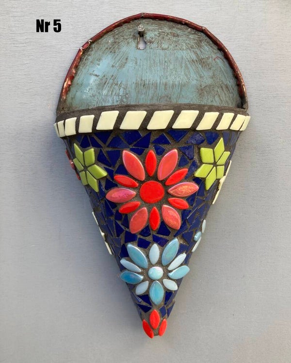 Zinken bloempot compleet pakket in verschillende kleur combinaties