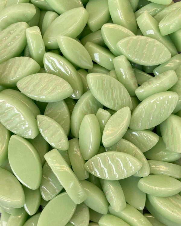 Glas bloemblaadjes Mint Green 50 gram