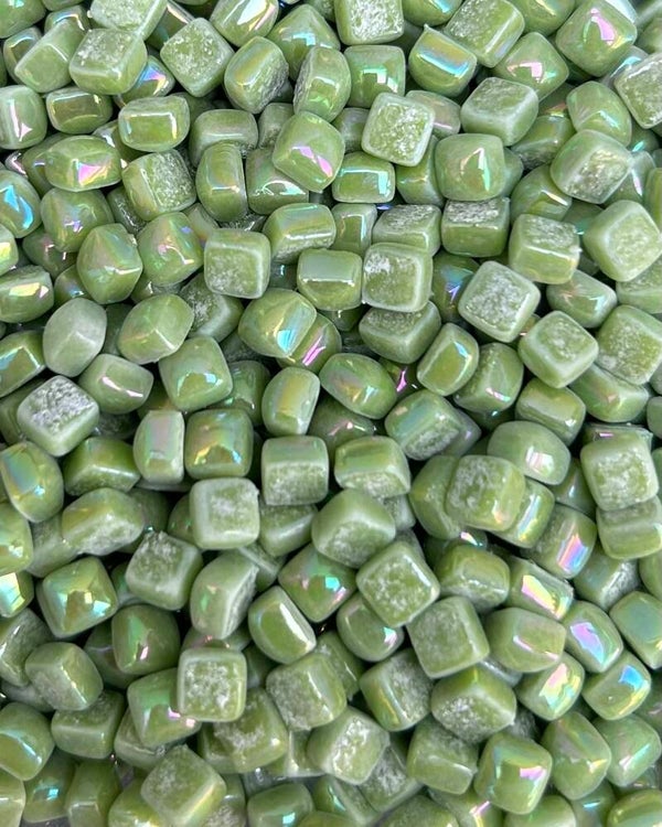 Cubes Parelmoer 4,8 mm Kiwi 10 gram