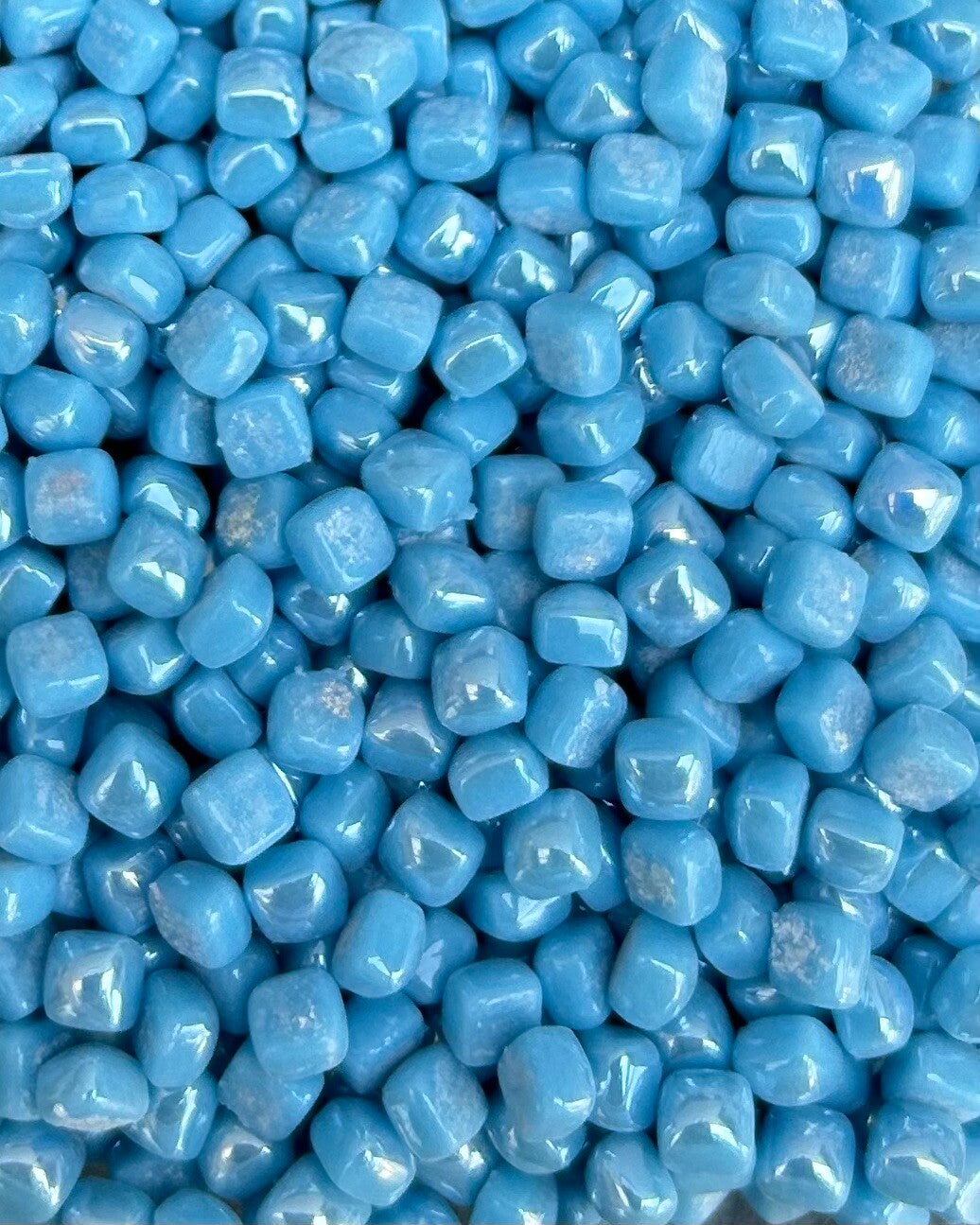 Cubes Parelmoer 4,8 mm Turquoise 10 gram