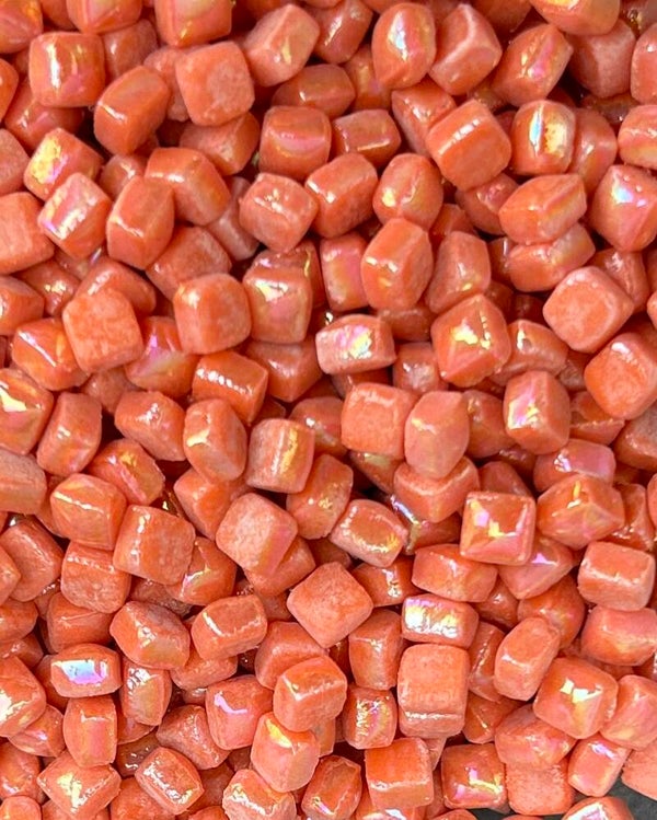Cubes Parelmoer 4,8 mm Tangerine 10 gram