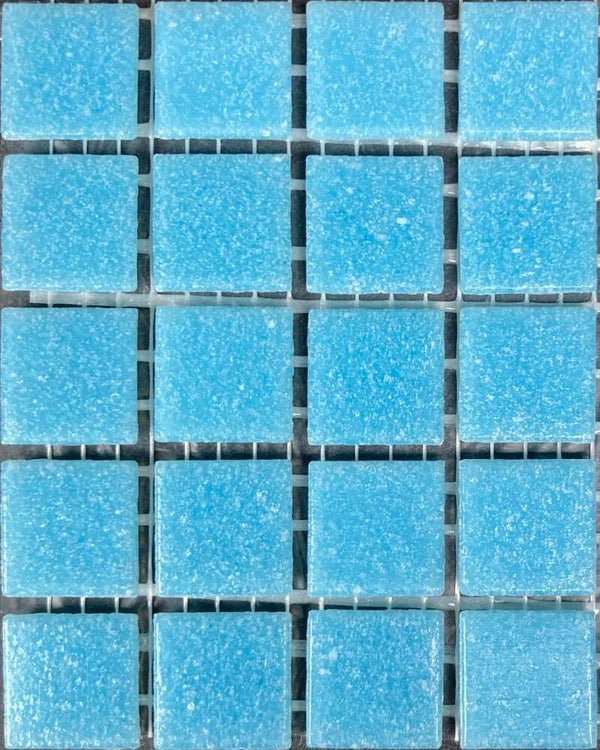 Glas mozaiek Classic 2012 Aqua 20 x 20 mm 25 stuks