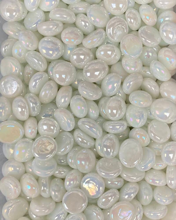 Mini Gems 9 tot 13 mm Parelmoer Wit 50 gram