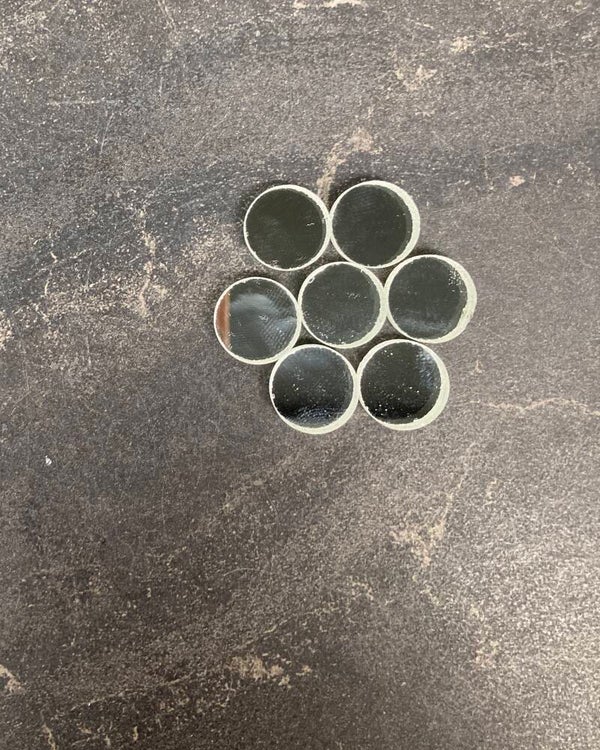 Spiegel rondjes 15 mm rondjes 50 gram