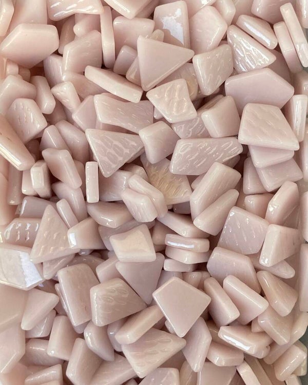 Snippets glasmozaiek Pale Pink 100 gram