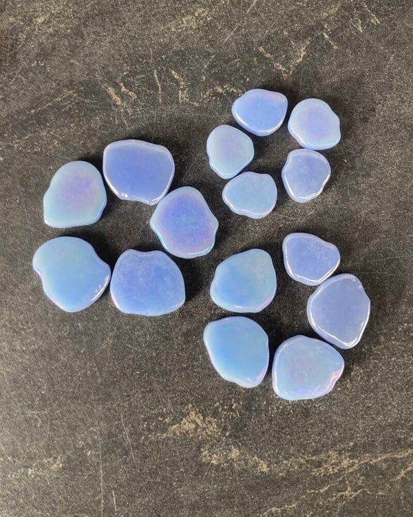 Sakura bloemblaadjes glas variabel Parelmoer Pale Blue 50 gram