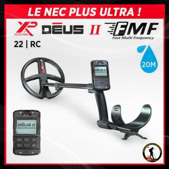 Détecteur de métaux DEUS II avec disque de 22 cm et télécommande RC.