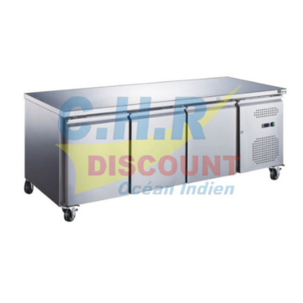 TABLE RÉFRIGÉRÉE POSITIVE GN 1/1 - SANS DOSSERET - 3 PORTES