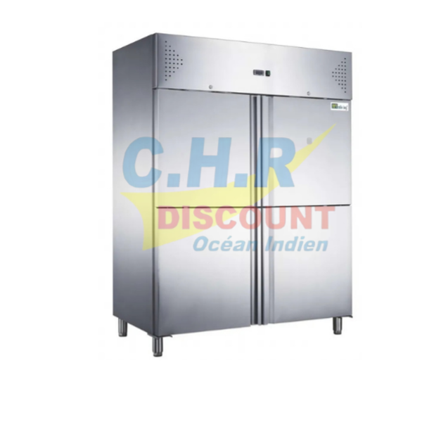 ARMOIRE RÉFRIGÉRÉE positive OU négative INOX 4 DEMI PORTES GN 2/1