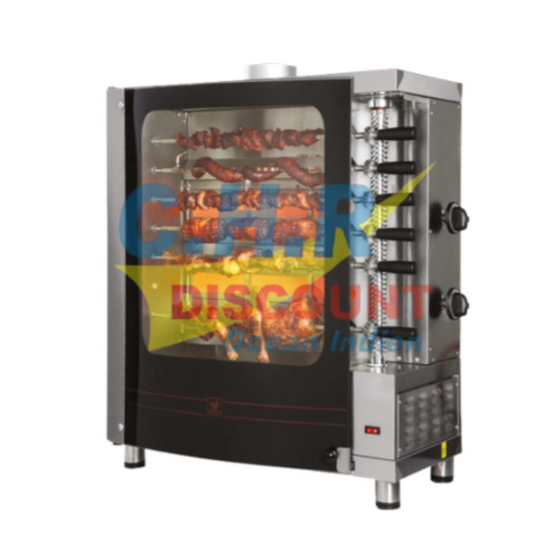 RÔTISSOIRE CHURRASCO À GAZ AVEC 7 BROCHES