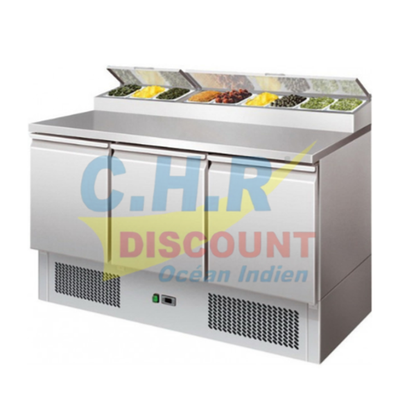 TABLE SALADETTE RÉFRIGÉRÉE PRÉPARATION SANDWICHS
