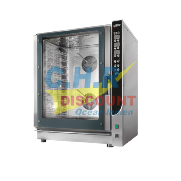 FOUR MIXTE À VAPEUR ÉLECTRIQUE 10X GN 1/1 - 60X40 CM AVEC VAPEUR DIRECTE ET SYSTÈME DE NETTOYAGE