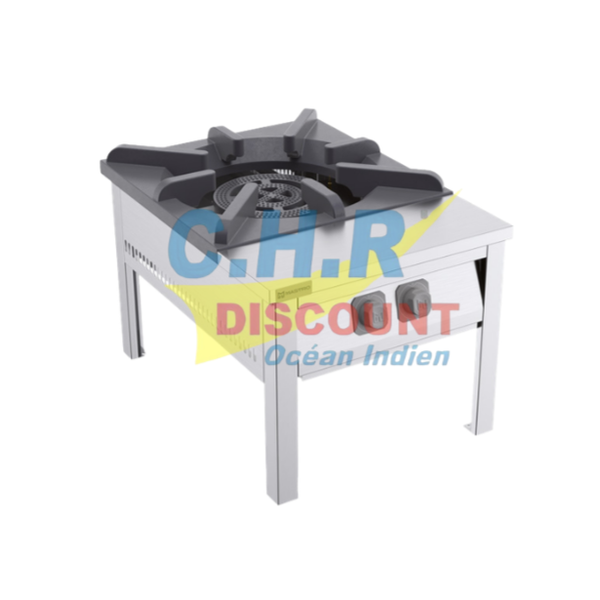 RÉCHAUD BAS À GAZ AVEC 1 BRÛLEUR 24 KW (GPL)