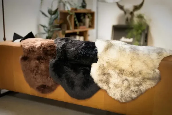 Sheepskin rug single- Coloured