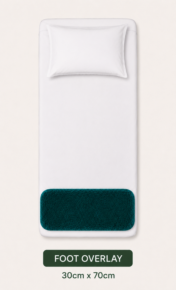 Medical Sheepskin Foot Rest overlay