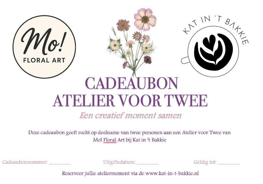 Cadeaubon "Atelier voor Twee"