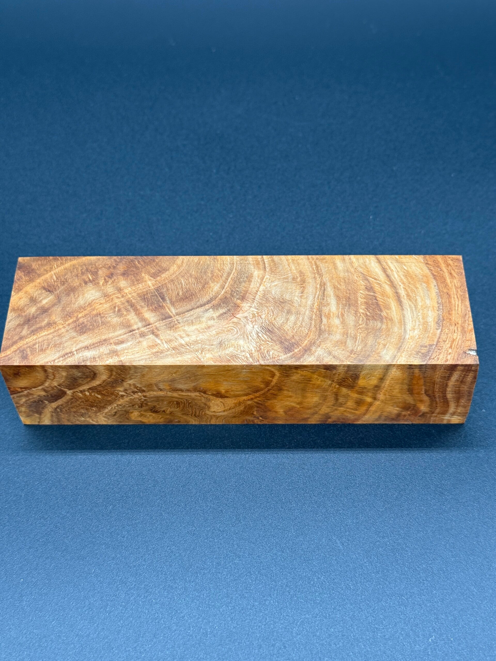 Kantel Eiche Wurzel orange stabilisiert 133mm x 32mm x 37mm #20