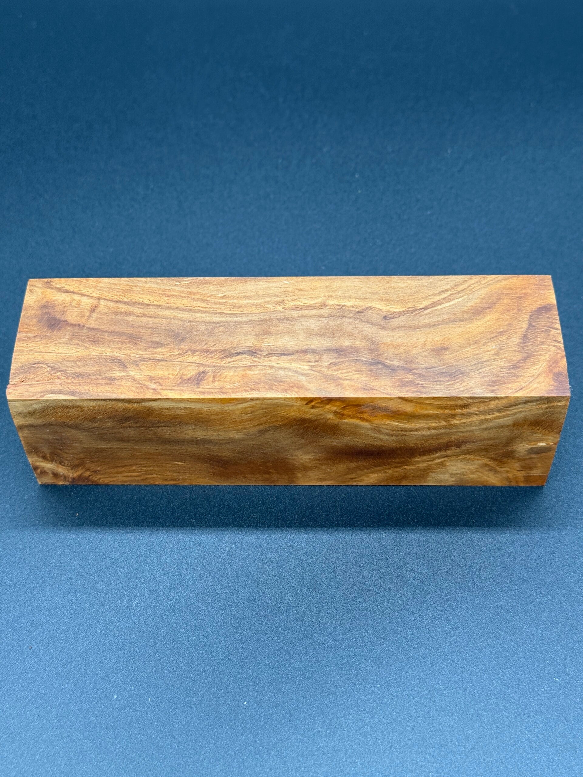 Kantel Eiche Wurzel orange stabilisiert 135mm x 38mm x 38mm #33