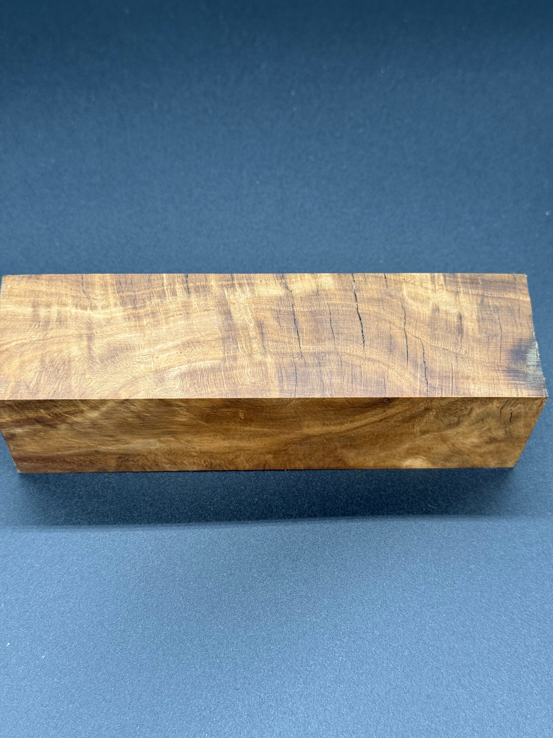 Kantel Eiche Wurzel braun stabilisiert 133mm x 37mm x 38mm #39