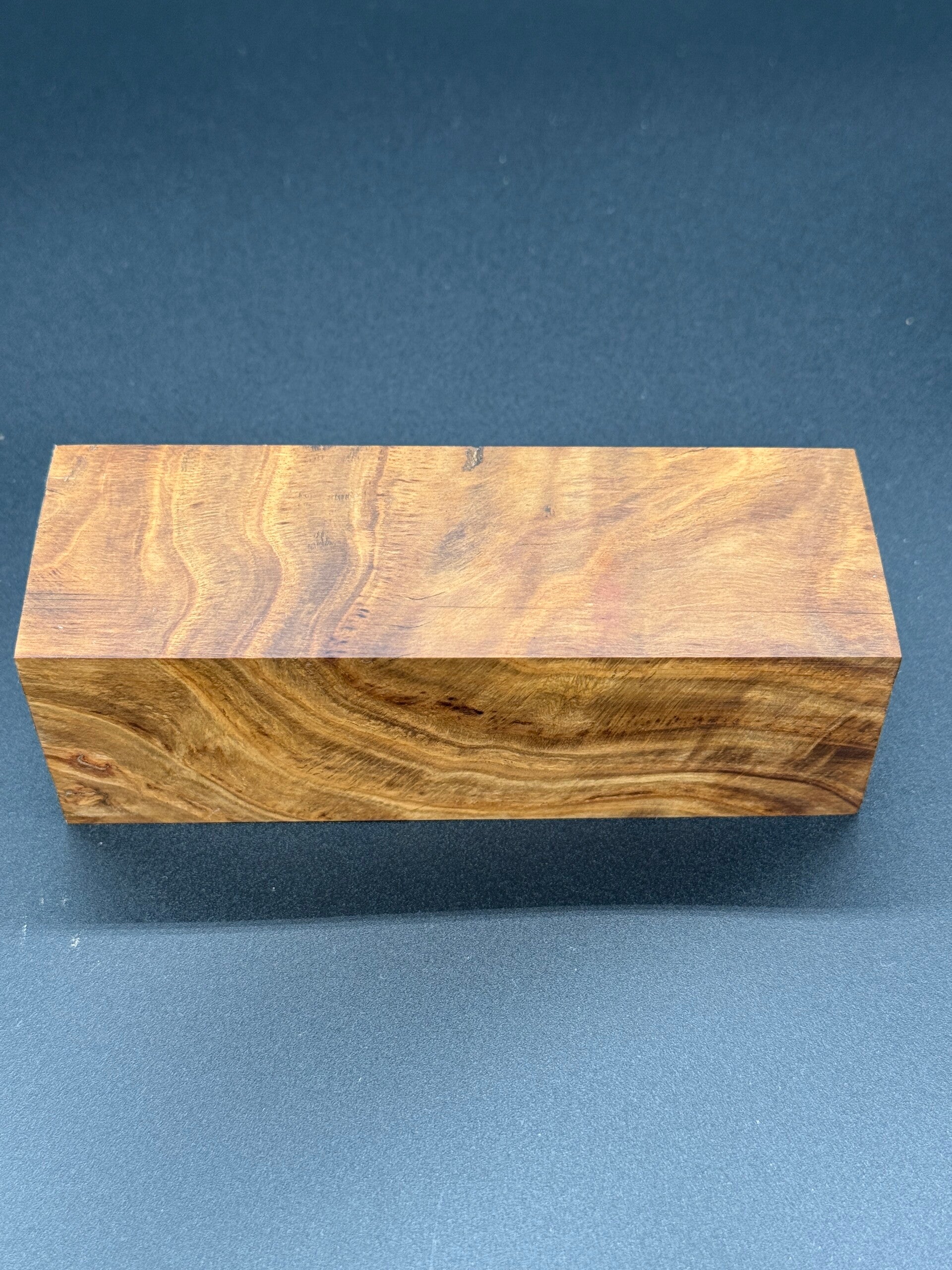 Kantel Eiche Wurzel braun stabilisiert 125mm x 42mm x 42mm #42