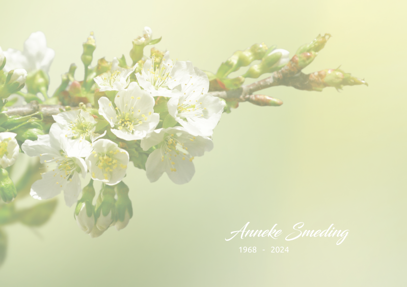 Rouwkaart A5 liggend