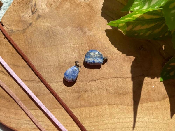 Edelsteen Hanger : Lapis Lazuli (met of zonder touwtje)